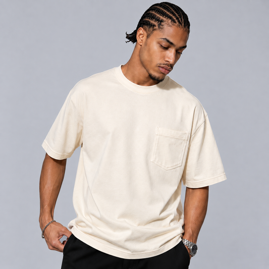 Plain Pocket T-shirt / Off white