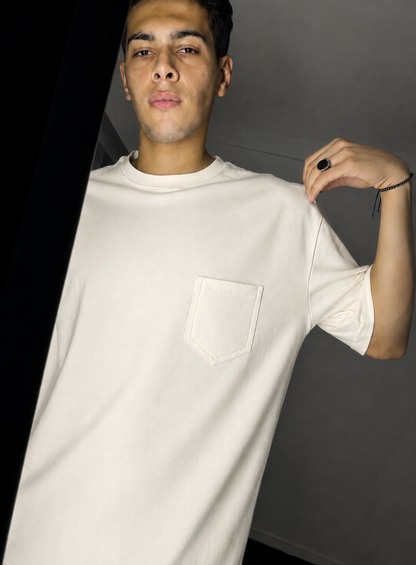 Plain Pocket T-shirt / Off white