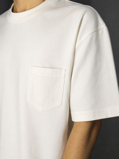 Plain Pocket T-shirt / Off white